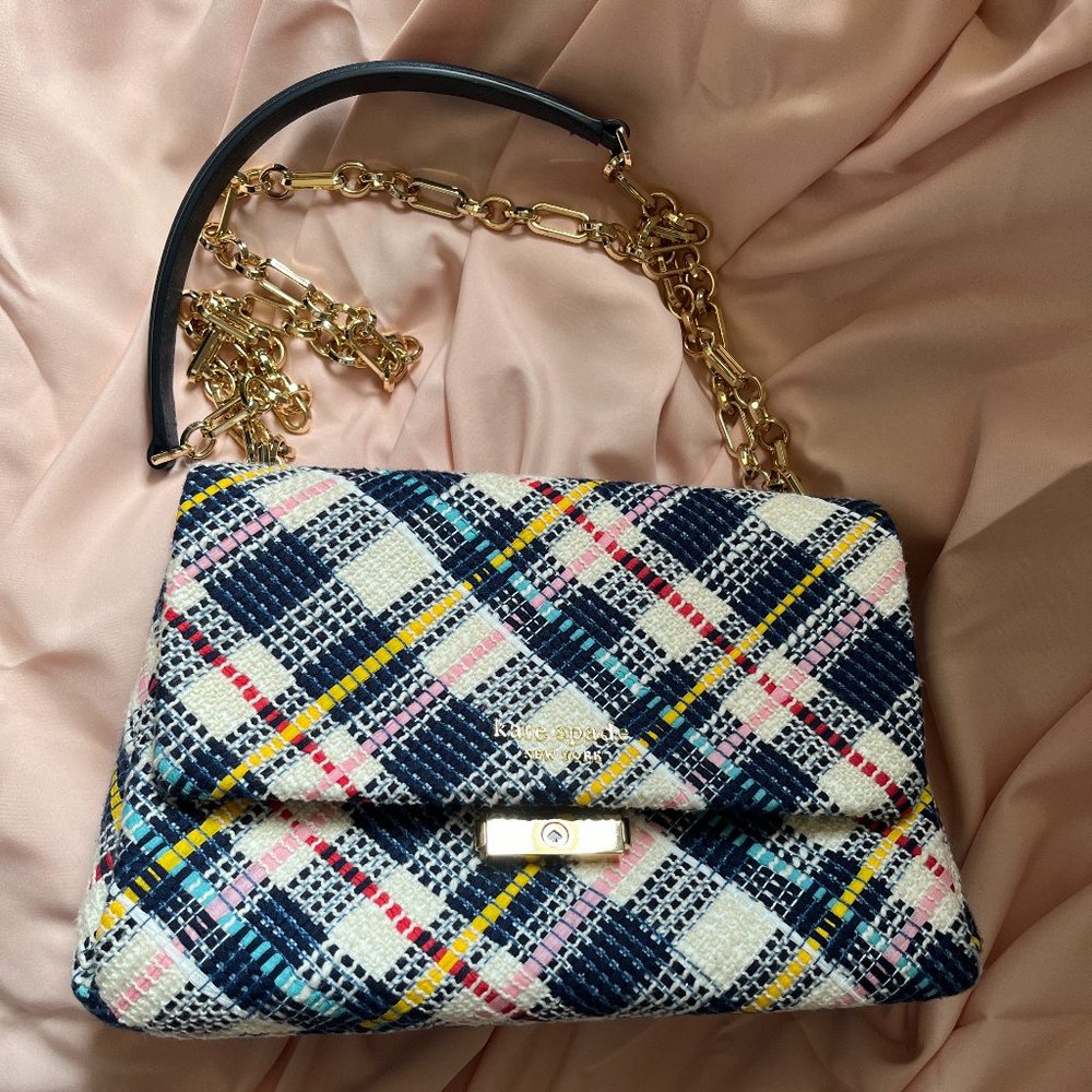 Kate Spade New York Carlyle Tweed Fabric Medium Shoulder Bag